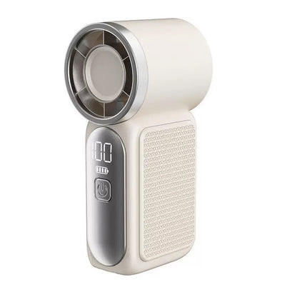 Portable Handheld Mini Fan, 6 Speeds 16900 RPM High Velocity Personal Summer Essential with LED Display, USB Rechargeable, with Lanyard for Makeup, Travel, Outdoor, Gift for Women Girl