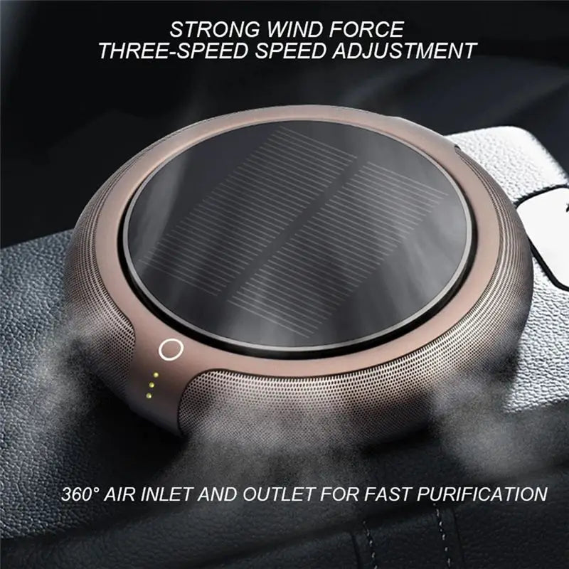 Air Purifier Solar Charging Deodorant Air Fresh Car Air Purifier Car Aromatherapy Machine