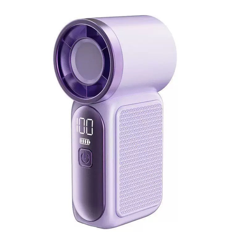 Portable Handheld Mini Fan, 6 Speeds 16900 RPM High Velocity Personal Summer Essential with LED Display, USB Rechargeable, with Lanyard for Makeup, Travel, Outdoor, Gift for Women Girl