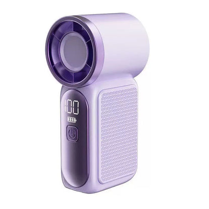 Portable Handheld Mini Fan, 6 Speeds 16900 RPM High Velocity Personal Summer Essential with LED Display, USB Rechargeable, with Lanyard for Makeup, Travel, Outdoor, Gift for Women Girl
