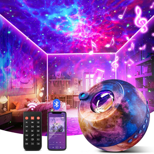 Star Light Signs Fairy Lights Women Gifts Room Decor Aesthetic Bedroom Accessories Bedroom Decor Baby Night Light Sunset Lamp Cool Stuff Teen Girls Boys Gifts,15 Colors+15 White Noise+Bluetooth