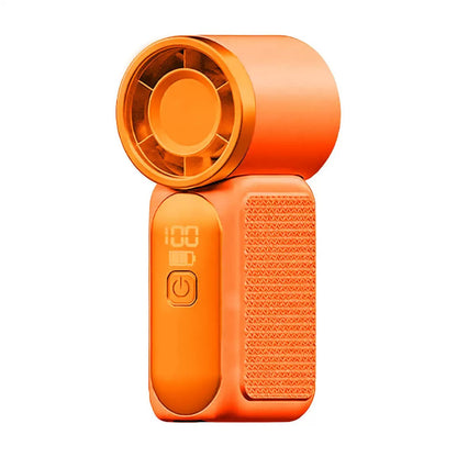 Portable Handheld Mini Fan, 6 Speeds 16900 RPM High Velocity Personal Summer Essential with LED Display, USB Rechargeable, with Lanyard for Makeup, Travel, Outdoor, Gift for Women Girl
